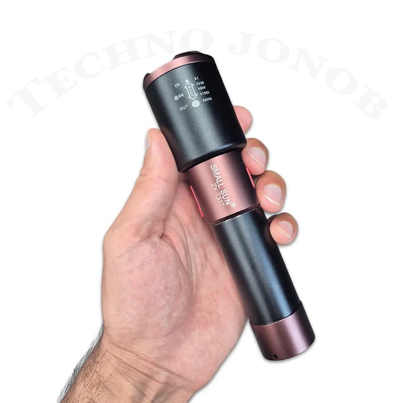چراغ قوه حرفه ای اسمال سان (SMALL SUN) مدل ZY-T317 باتری 4800 میلی آمپری — تصویر ۴