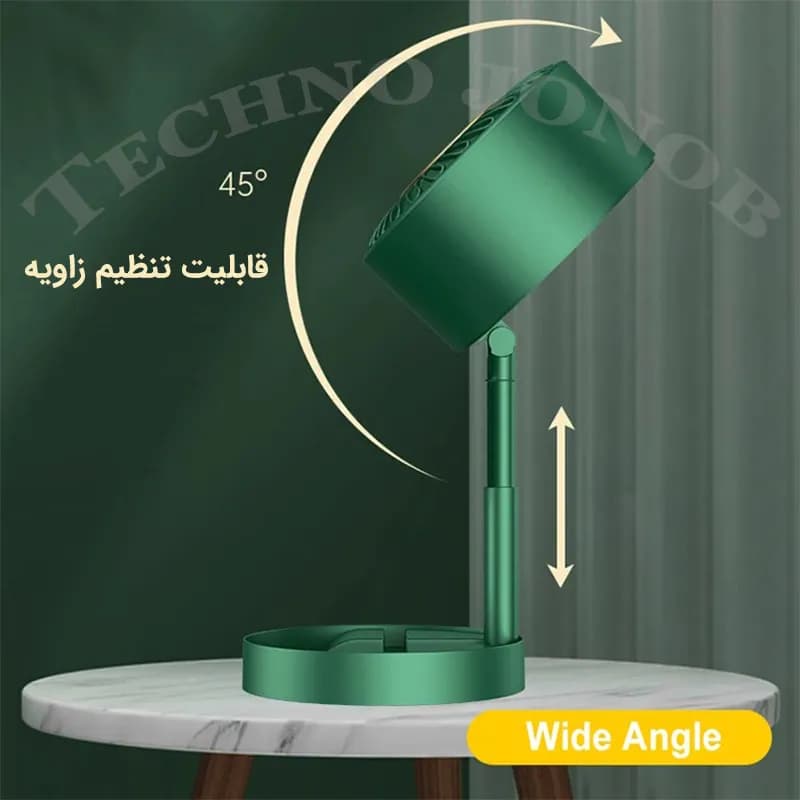 فن هیتر رومیزی 600 وات کم مصرف مدل تلسکوپی (تاشو) — تصویر ۹