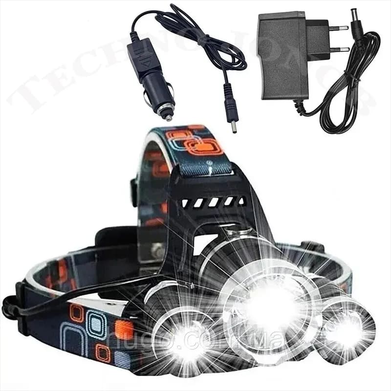 چراغ پیشانی شارژی سه لامپ 3X CREE مدل T6 | نور فوق‌العاده برای کشاورزی،کوهنوردی و کار فنی — تصویر ۱۲