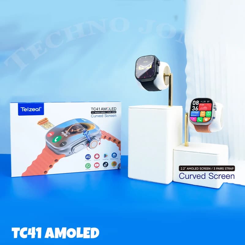 ساعت هوشمند سیمکارت خور مدل Tc41 Amoled برند Telzeal (پک جدید 5G) — تصویر ۸