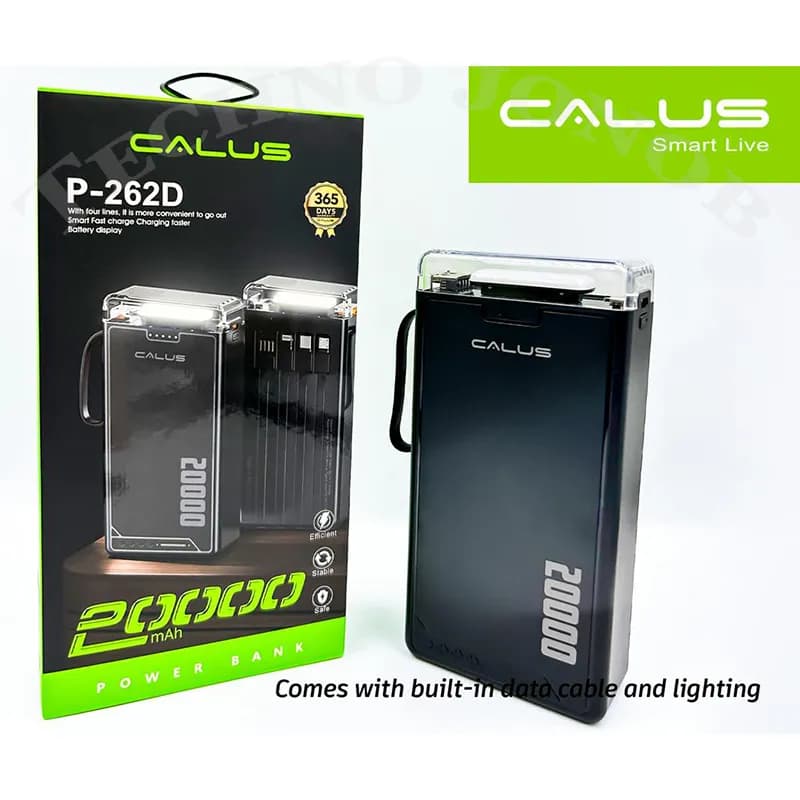 پاوربانک کالوس (Calus) مدل P-262D ظرفیت 20000 میلی آمپر — تصویر ۱۰