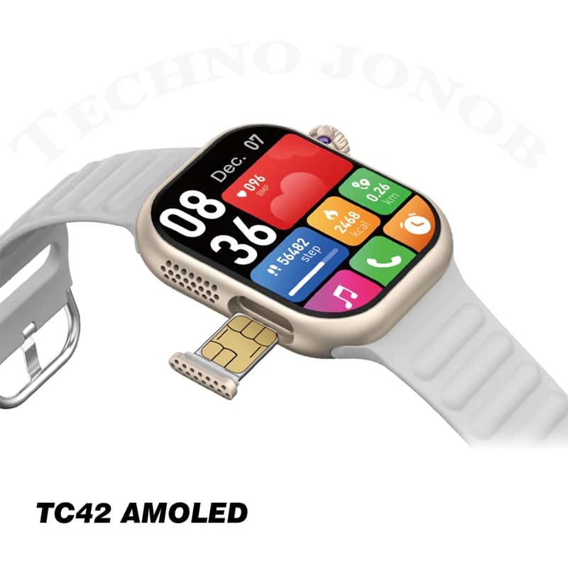 ساعت هوشمند سیم کارت خور مدل Tc42 Amoled برند Telzeal (نسخه جدید 5G)