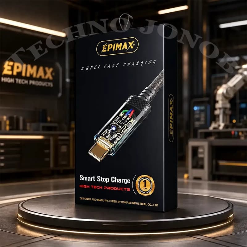 کابل شارژ تایپ سی هوشمند اپیمکس مدل Epimax EC-132 — تصویر ۱۱
