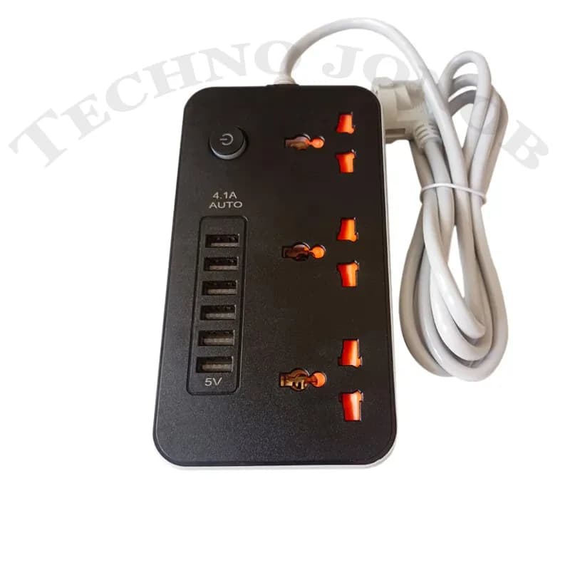 چندراهی برق مدل Power Socket Z64 | دارای 6 عدد USB — تصویر ۸
