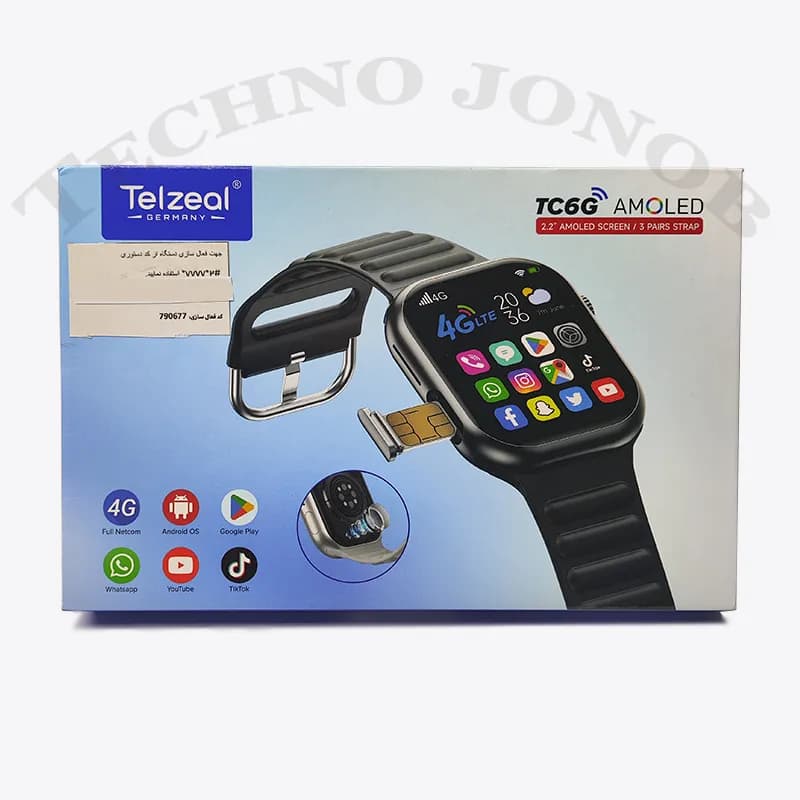 ساعت هوشمند سیم‌کارت‌خور Telzeal مدل TC6G با حافظه داخلی 64 گیگابایت — تصویر ۱۱