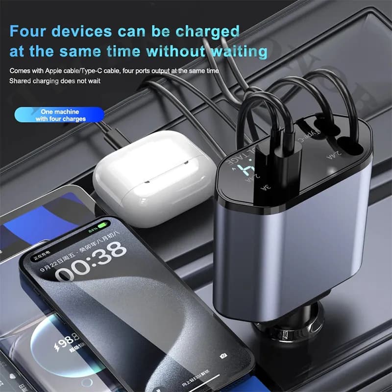 شارژر فندکی خودرو فست شارژ 66 وات | Fast Charging — تصویر ۶