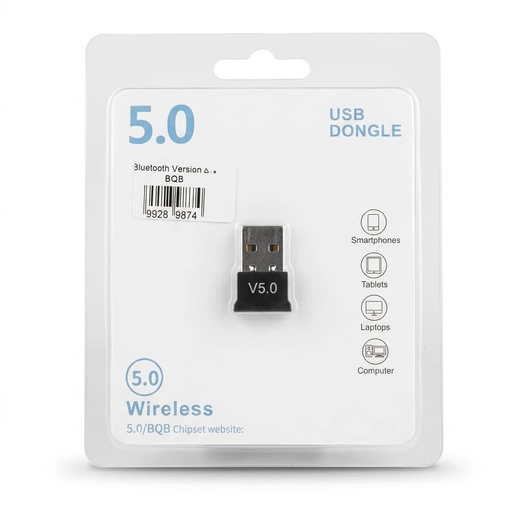 دانگل بلوتوث USB نسخه ۵.۰ مخصوص کامپیوتر و لپ‌تاپ