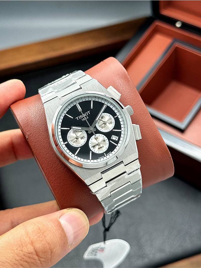 ساعت مردانه تیسوت مدل TISSOT PRX صفحه مشکی — تصویر ۲