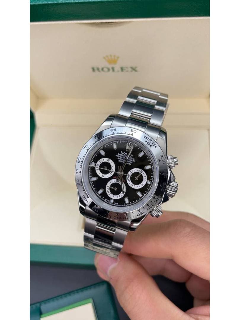 ساعت مردانه رولکس دیتونا ROLEX DAYTONA – مشکی/ بند استیل — تصویر ۳