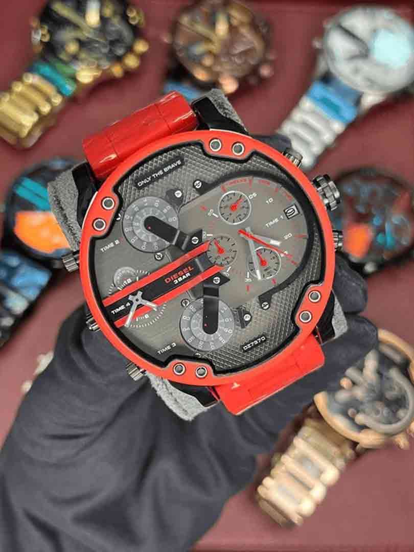 ساعت مچی مردانه دیزل هفت موتور قرمز Diesel- Red — تصویر ۳