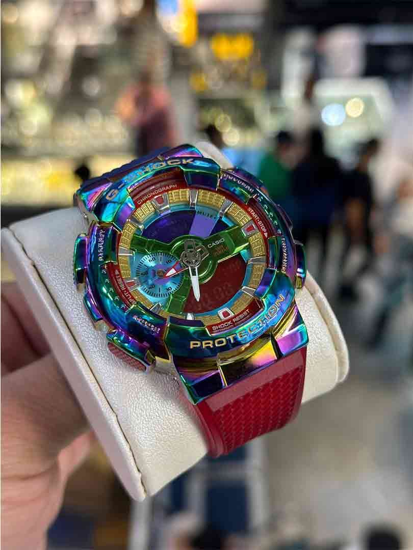 ساعت مچی مردانه کاسیو جی شاک هفت رنگ قاب فلزی Casio G-Shock GM-110 HAVAI — تصویر ۳