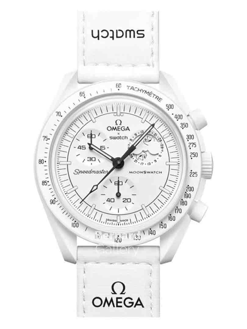 ساعت امگا سواچ ماه سفید اسنوپی Omega Swatch Mission To Moon Snoopy 2024