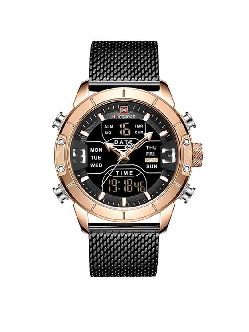 ساعت مچی دوزمانه مردانه نیوی فورس NAVIFORCE 9153 bl