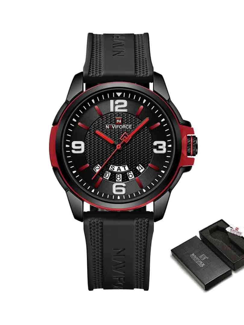 ساعت مچی عقربه ای مردانه نیوی فورس Naviforce NF 9215 B/R/B