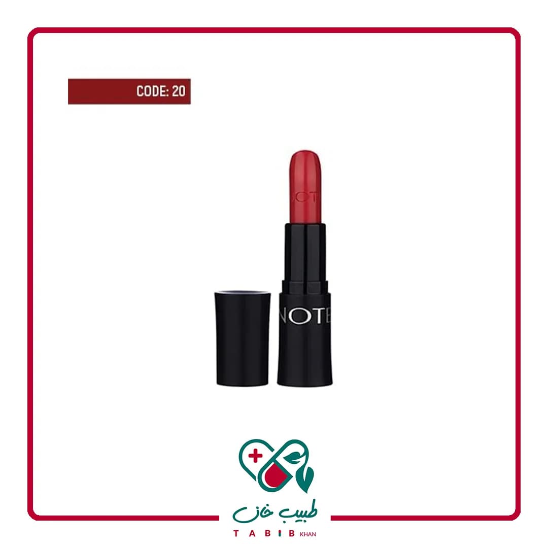 رژ لب جامد ریچ کالر نوت شماره 20/Note Ultra Rich Color Lipstick No.20
