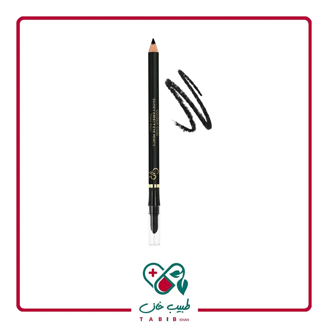 مداد چشم اسموکی افکت مشکی گلدن رز/SMOKY EFFECT EYE PENCIL DP Black GOLDEN ROSE