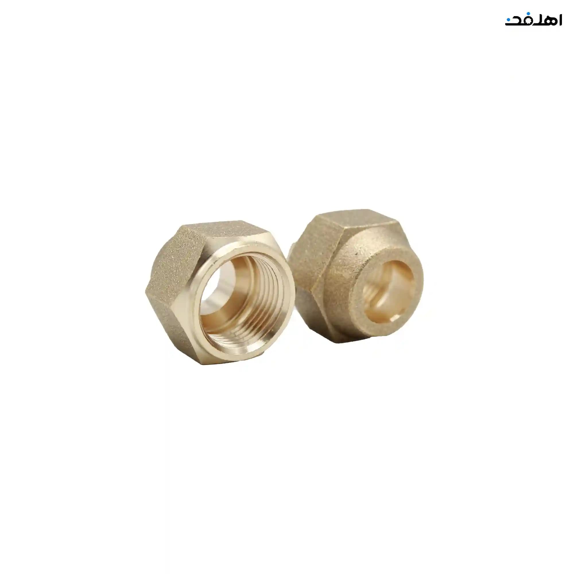 مهره برنجی کولرگازی سایز 1/2 مجموعه 2 عددی مدل سفارشی