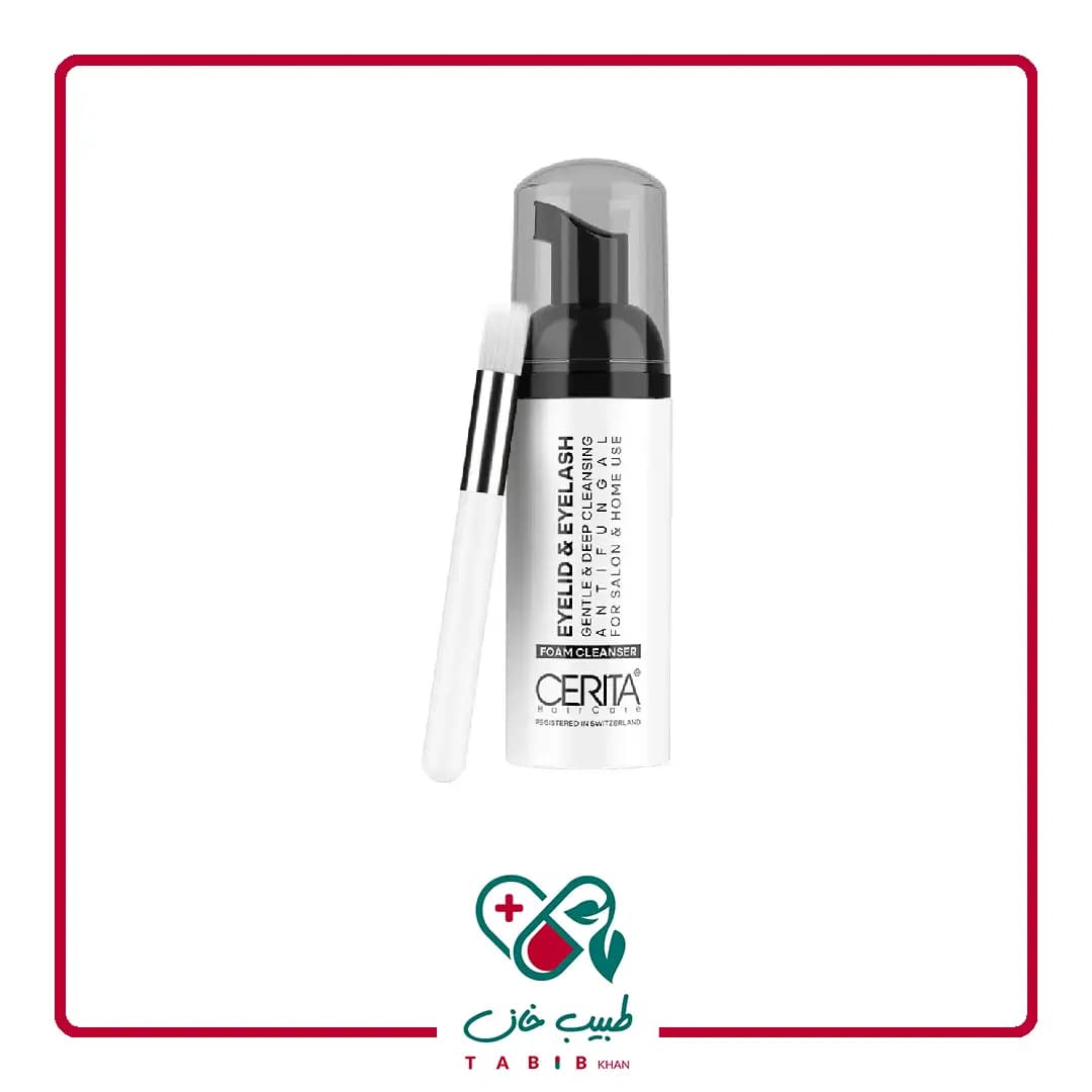 فوم شستشوی پلک و مژه سریتا 60 میلی لیتر/Cerita Eyelid And Eyelash Cleanser Foam 60 ml — تصویر ۳
