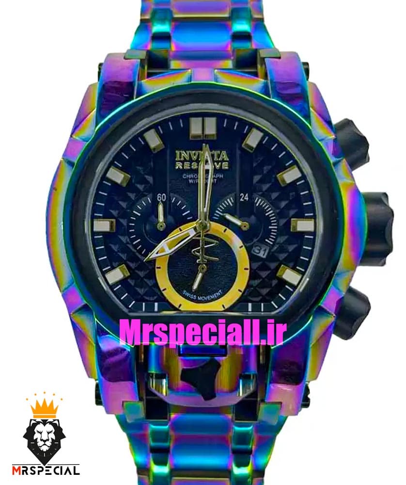 ساعت اینویکتا مردانه دوزمانه کرنوگراف استیل هفت رنگ 0940 INVICTA ZEUS — تصویر ۲