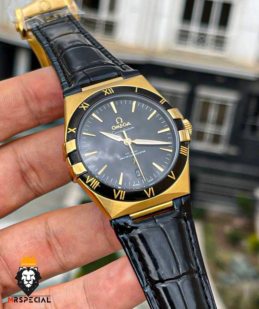 ساعت مچی مردانه امگا کانسلیشن اتوماتیک بند چرم صفحه مشکی OMEGA CONSTELLATION 00926 — تصویر ۵