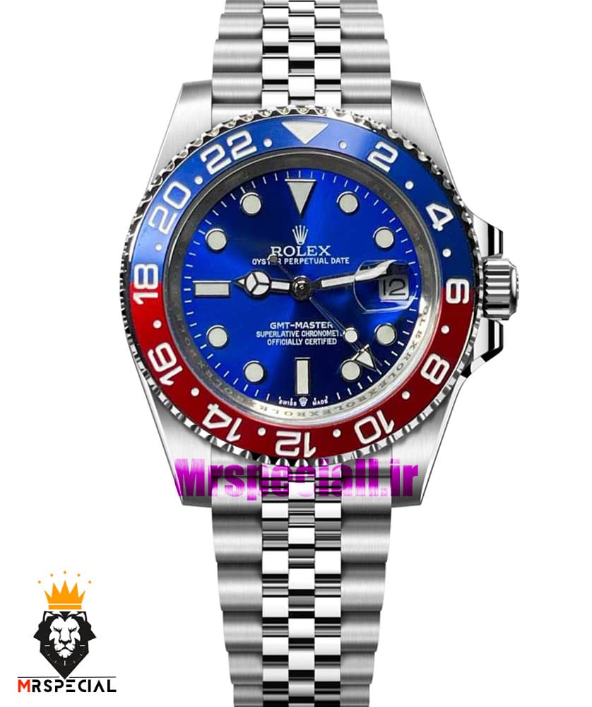 ساعت رولکس مردانه مدل جی ام تی مستر پپسی اتوماتیک صفحه ابی 5984 ROLEX GMT MASTER