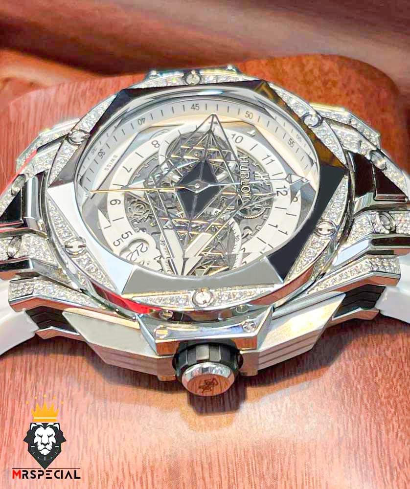 ساعت مچی مردانه هابلوت کهکشانی فول نگین HUBLOT Sang Bleu 1249 — تصویر ۴