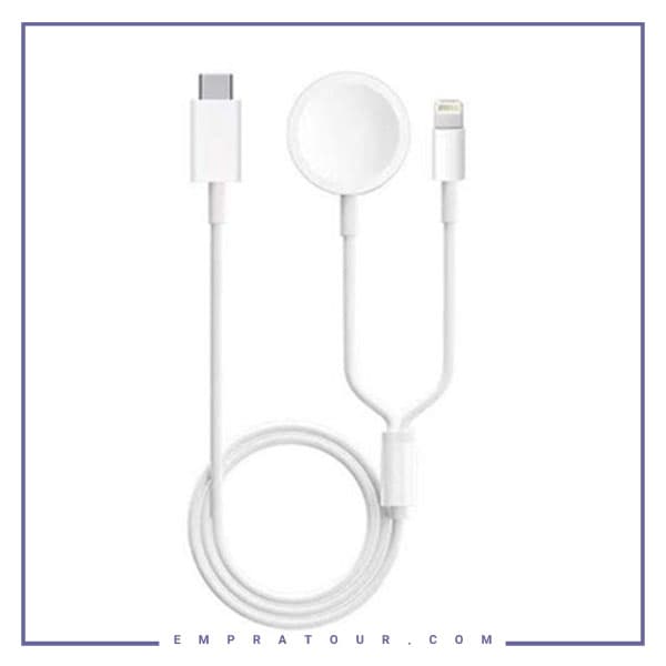 کابل شارژ سریع اپل واچ دوکاره کوتتسی Coteetci IWatch Charger PD Fast Charging Cable 26002