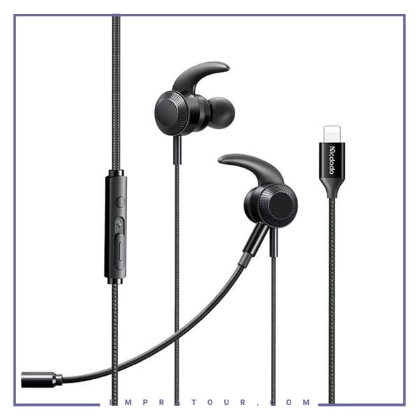 هندزفری سیمی گیمینگ لایتنینگ مک دودو Mcdodo Gaming Lightning Earphone HP-1350