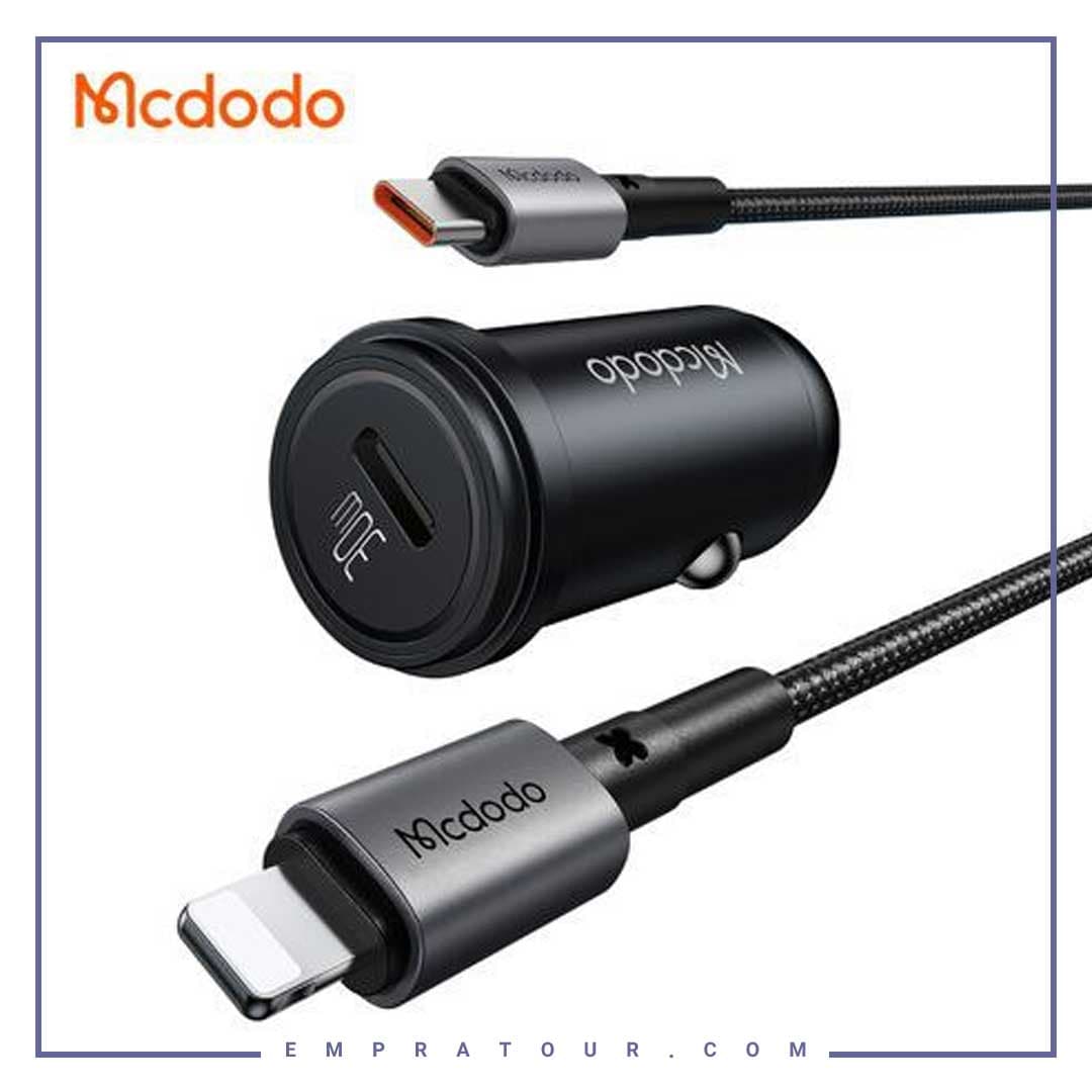 شارژر فندکی مکدودو 30 وات به همراه تایپ سی به لایتنینگ MCDODO CC-7492 — تصویر ۱۰