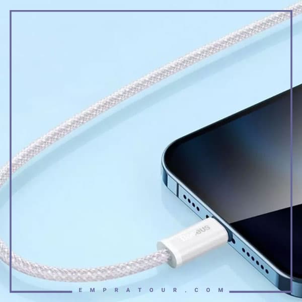 کابل شارژ لایتنینگ 1 متری بیسوس Baseus Dynamic Fast Charging Data Cable CALD000402 — تصویر ۵