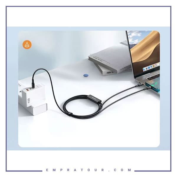 کابل شارژ 100 وات دو سر تایپ‌سی 1.2 متری مک‌ دودو Mcdodo CA-7470 — تصویر ۷