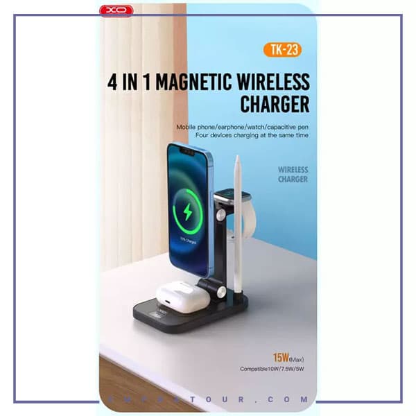 استند و شارژر وایرلس توان 15 وات ایکس او XO TK-23 — تصویر ۵