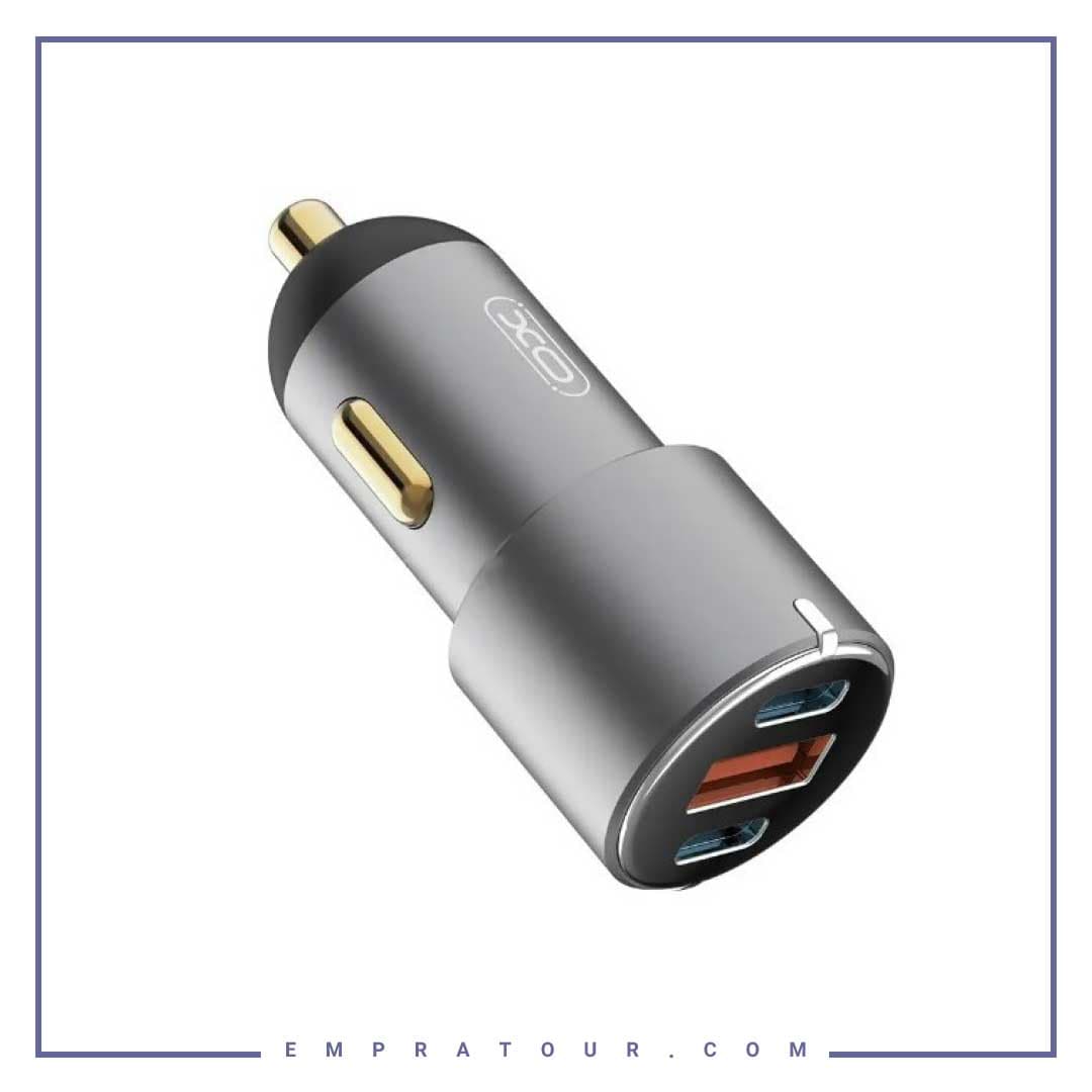 شارژر فندکی 3 پورت 65 وات ایکس او XO-CC45 DUAL PD CAR CHARGER — تصویر ۴