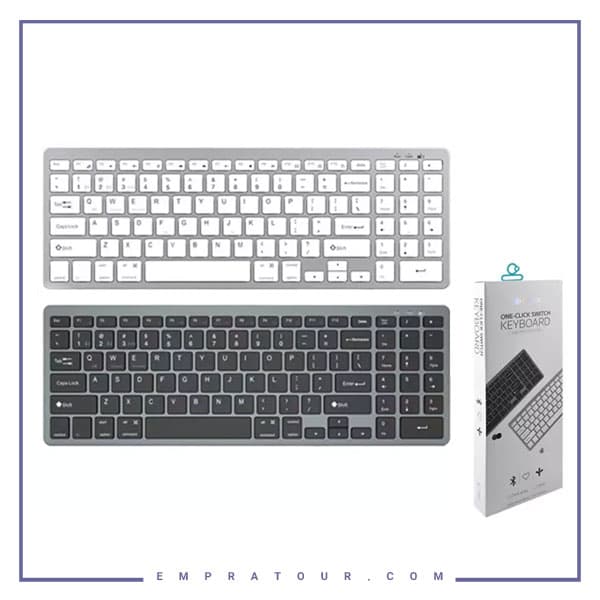 کیبورد بی سیم سه حالته کوتتسی Coteetci Three-mode wireless keyboard 84007 — تصویر ۲