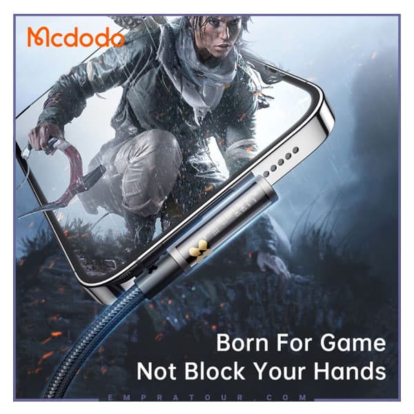 کابل شارژ لایتنینگ 1.2 متری مک دودو Mcdodo Lightning Transparent Data Cable CA-3510 — تصویر ۸