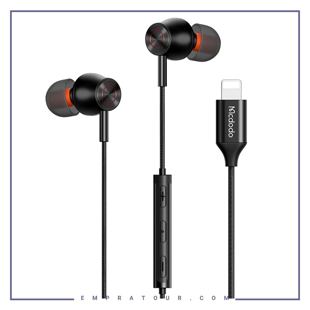 هندزفری سیمی لایتنینگ مک دودو Mcdodo Stereo Earphone Lightning HP-3480