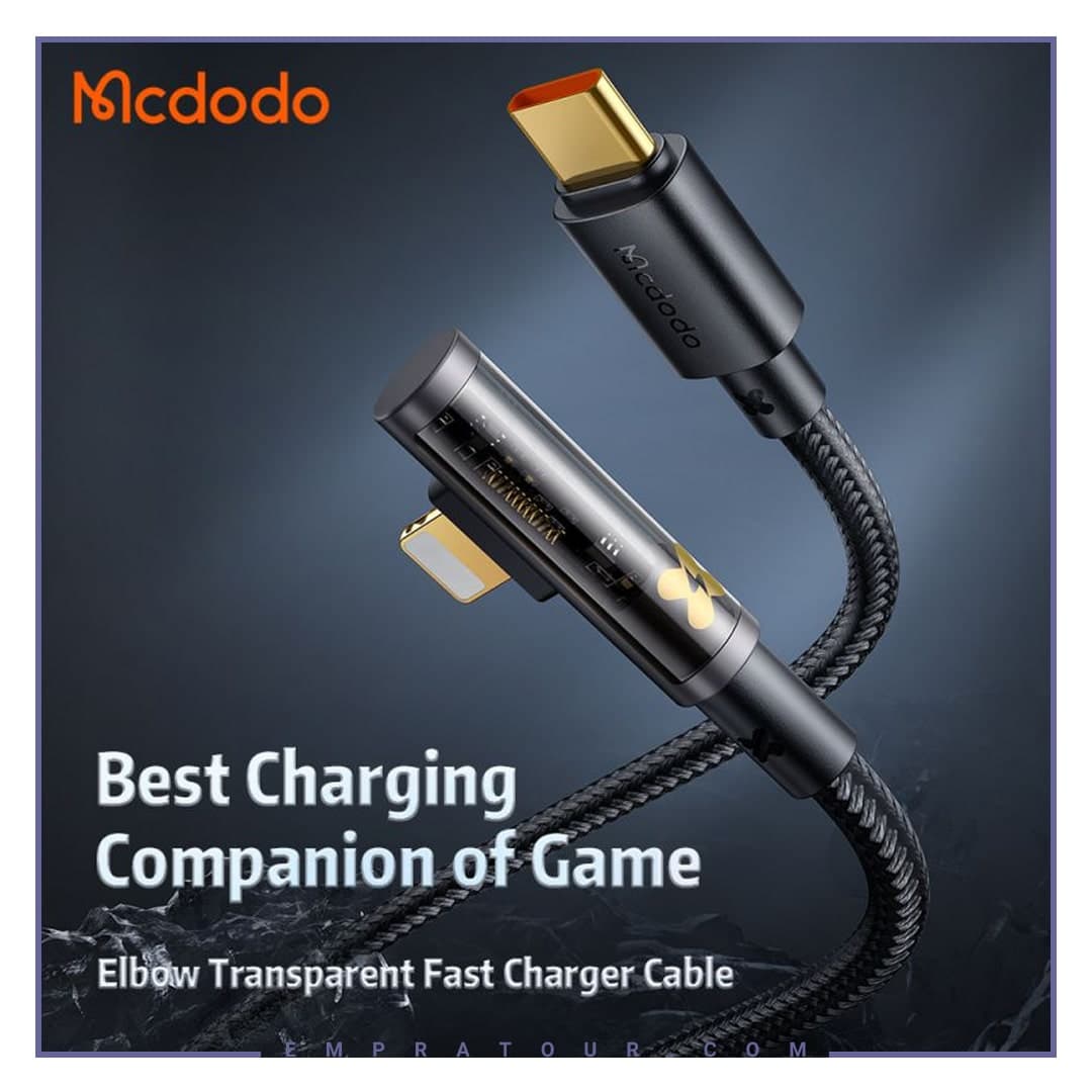 کابل 1.2 متری لایتنینگ به Type C مک دودو MCDODO 36W Type C To Lightning Data cable CA-3390 — تصویر ۹
