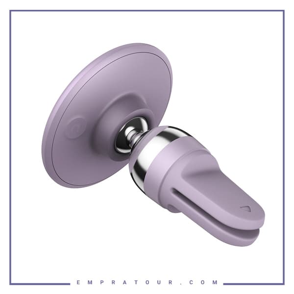 پایه نگهدارنده دریچه کولری بیسوس Baseus C01 Magnetic Phone Holder SUCC000105 — تصویر ۳
