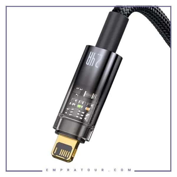 کابل لایتنینگ به تایپ سی هوشمند بیسوس 1 متر Baseus PD CATS000001 Explorer — تصویر ۳