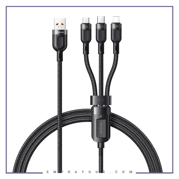 کابل سه سر مک دودو Mcdodo CA-0930 3 In 1 Super Fast Charging Cable