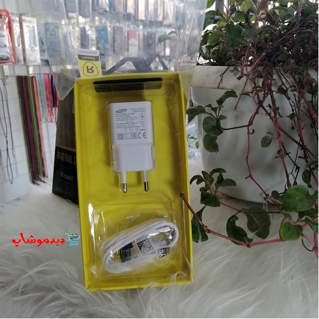 شارژر اورجینال سامسونگ به همراه کابل برند Rexell