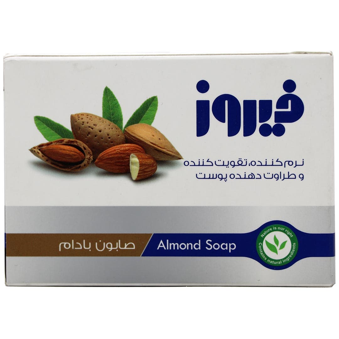 صابون نرم کننده تقویت کننده و طراوت دهنده پوست بادام فیروز 120 گرم — تصویر ۲