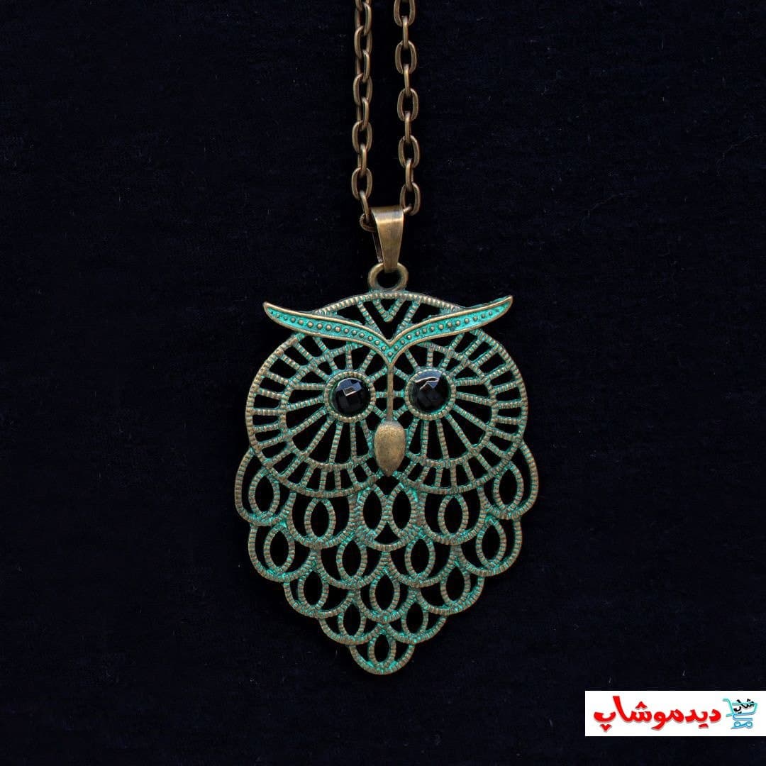 گردنبند جغد رو مانتویی — تصویر ۵