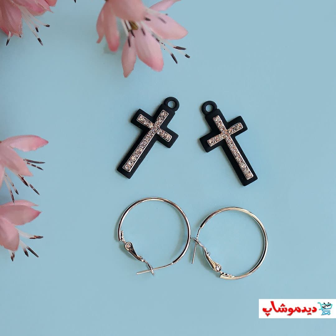 گوشواره صلیب کد 0163 — تصویر ۲