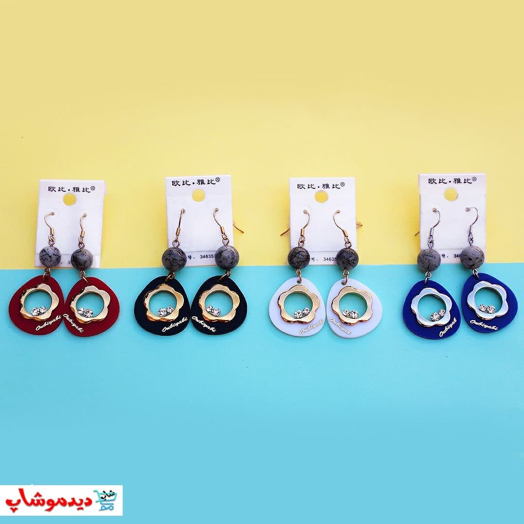 گوشواره مهره دار نگینی