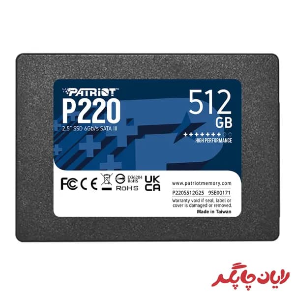 حافظه اس اس دی اینترنال پاتریوت مدل P220 ظرفیت 512گیگابایت