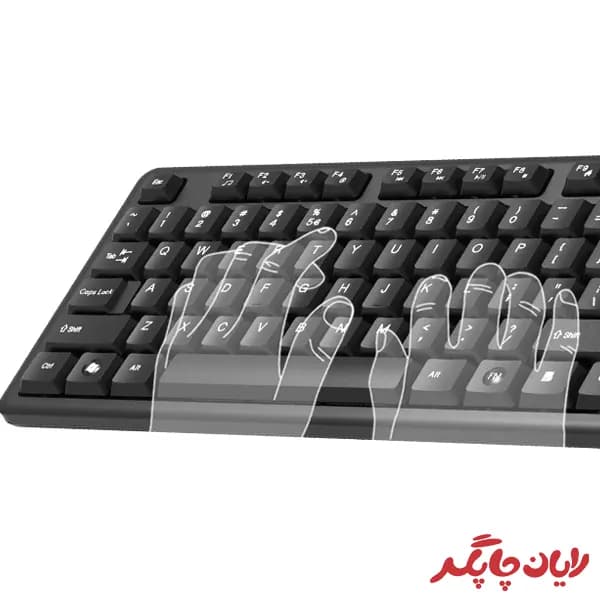 کیبورد و ماوس سیم دار ای فورتک مدل A4TECH KK-3330S — تصویر ۴