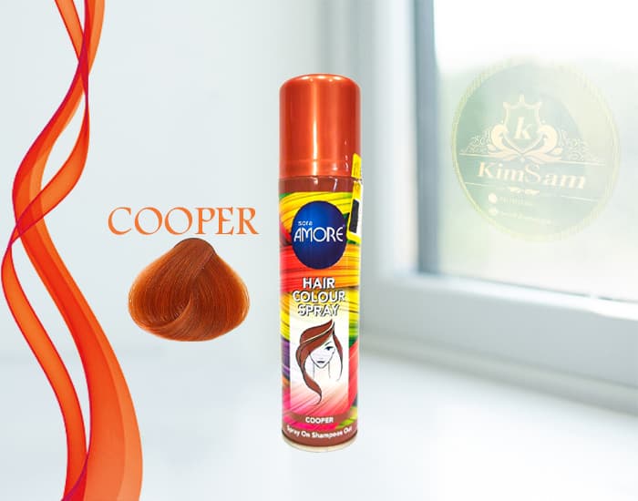 اسپری مش مو آمور رنگ cooper مسی حجم 150 میل