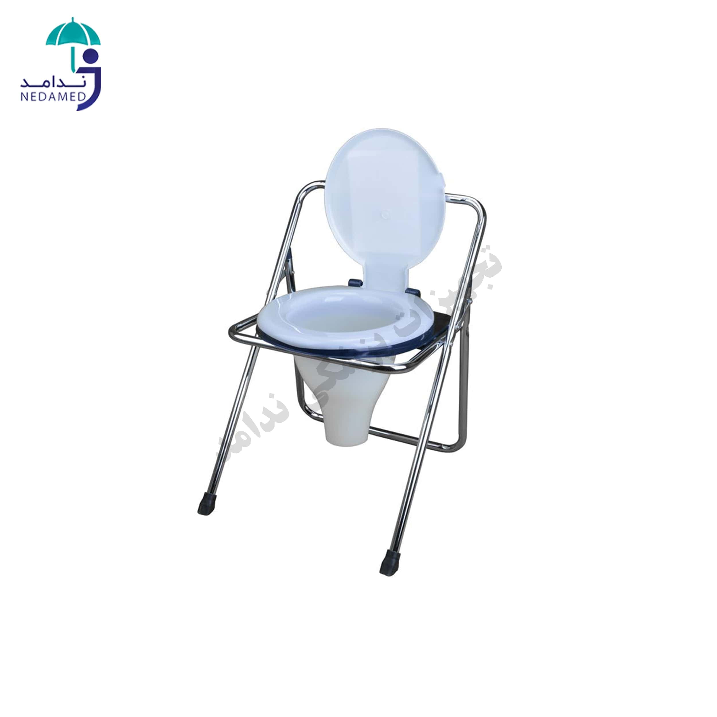 توالت تاشو لوکس گالوانیزه سروپیکرتوس با قیف کوتاه