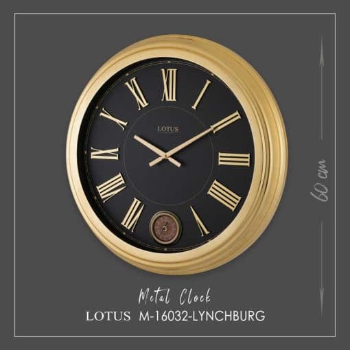 ساعت دیواری فلزی لوتوس مدل LYNCHBURG کد M-16032 — تصویر ۱۰